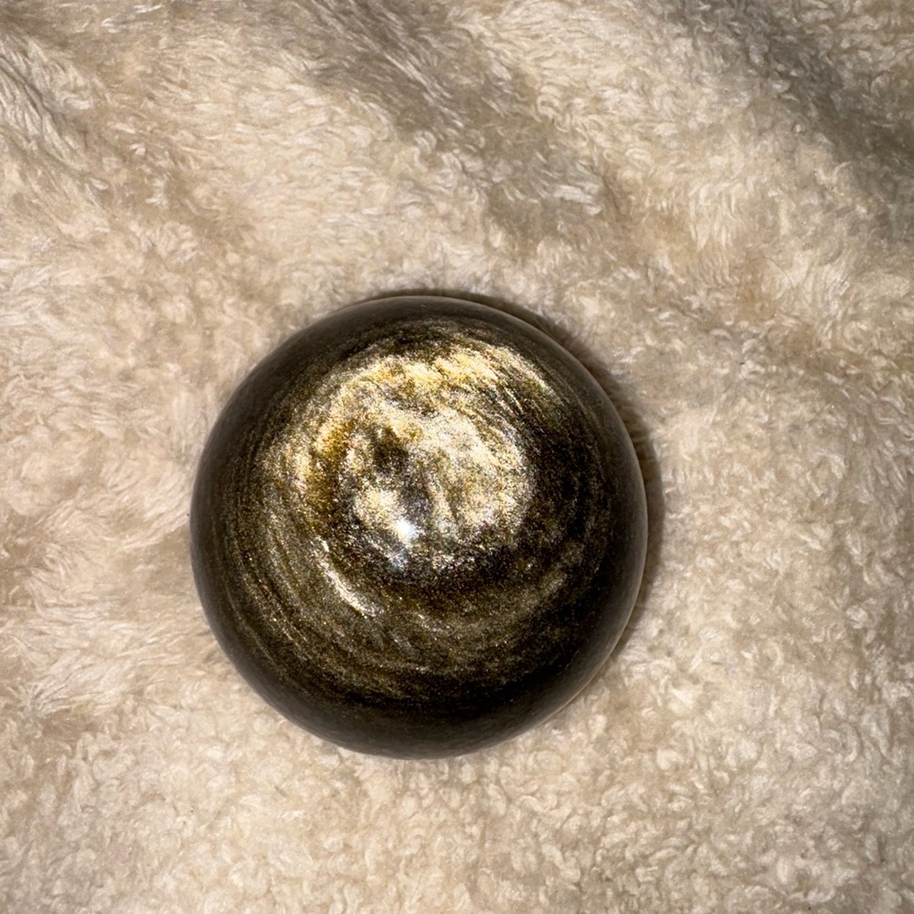 Golden Sheen Obsidian Crystal Sphere – Polished Protection & Reflection Stone